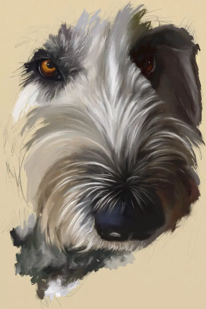 Learning How To Do Fine Art Painting Using Procreate And ArtRage. Study of a dog using ArtRage