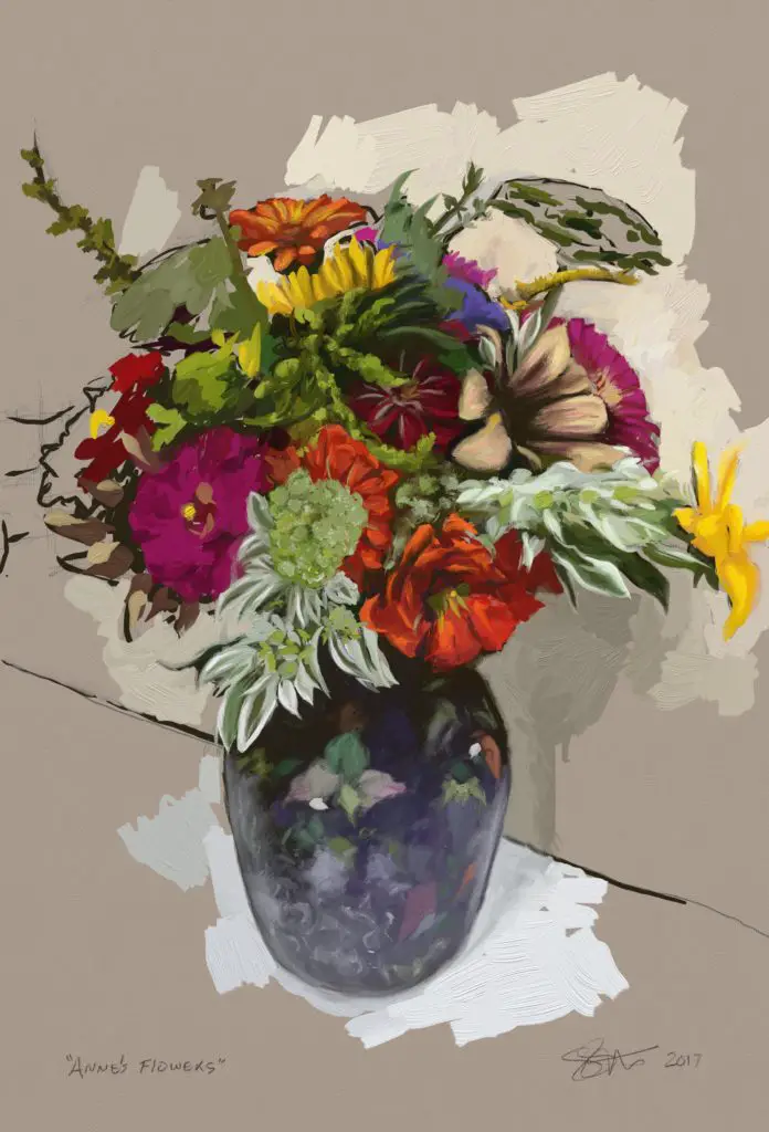 What is the purpose of painting a still life - Anne's Flowers